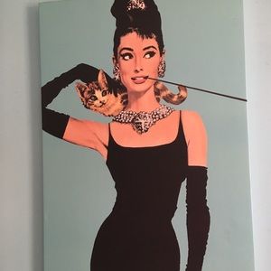 Audrey Hepburn canvas poster